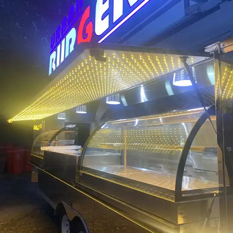 catering trailer night lighting